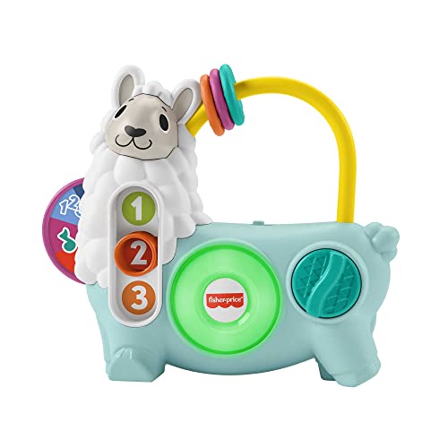 Fisher-Price Linkimals Interaktives Lama Spielzeug mit Musik, Lichtern und Bildungsinhalt für Junge und ältere Kinder (polnische Sprachversion), HNM86-Polish von Fisher-Price