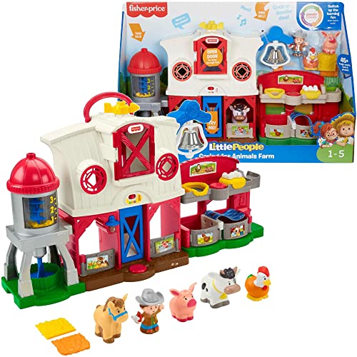 Fisher Price Little Explorer Musikalischer Bauernhof mit Geräuschen und Lichtern + Figuren von Fisher-Price