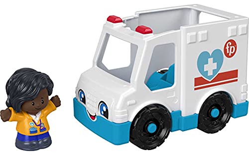 Fisher-Price Little People Ambulance, push-along vehicle with EMT figure for toddlers and preschool kids ages 1 to 5 years von Fisher-Price