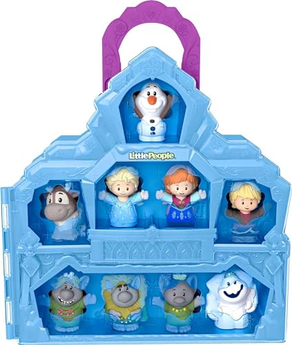 Fisher-Price Little People Kleinkindspielzeug Disney Frozen Carry Along Castle Case Spielset mit Figuren für Rollenspiele Kinder ab 18 Monaten Fisher-Price Little People Kleinkindspielzeug Disney Frozen Carry Along Castle Case Spielset mit Figuren für Rollenspiele Kinder ab 18 Monaten von Fisher-Price