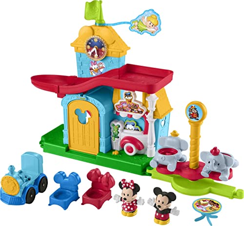 Fisher-Price Little People Kleinkind-Spielzeug Disney Mickey & Friends Spielset mit Geräuschen und Sätzen für Rollenspiele, Kinder ab 18 Monaten von Fisher-Price