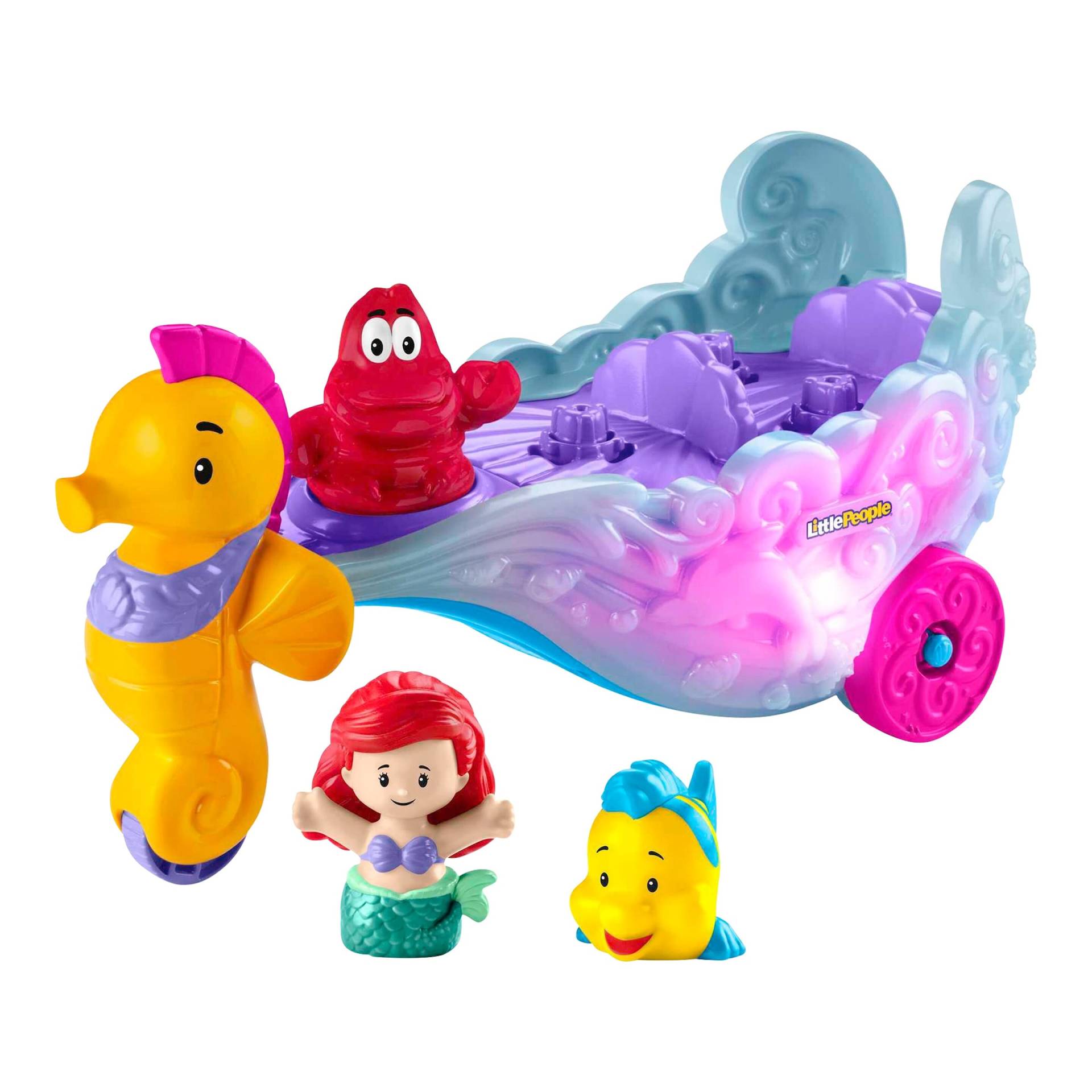 Fisher-Price Spielset Disney Prinzessin Arielles aufleuchtende Meereskutsche Little People von Fisher-Price