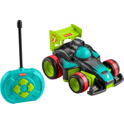 Fisher-Price Spielzeug für Kindergartenkinder Fernlenkflitzer mit Fernbedienung und 2 Geschwindigkeiten für Kinder ab 3 Jahren, HYH28 von Fisher-Price