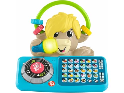 Fisher-Price Tierband, A bis Z Yak, Lernspielzeug für Babys und Kleinkinder mit Musik und interaktiven Lichtern für Jungen und Mädchen, ab 9 Monaten, spanisch, HYK92 von Fisher-Price