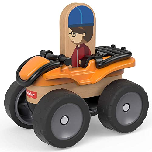 Fisher-Price Wonder Makers Design System Spielset - GGL52 - Holz Orange 4-Rad ATV von Fisher-Price