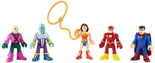 Imaginext BCV33 DC Super Freunde Helden und Bösewichte Actionfiguren - Superman Flash Wonder Woman von Fisher-Price