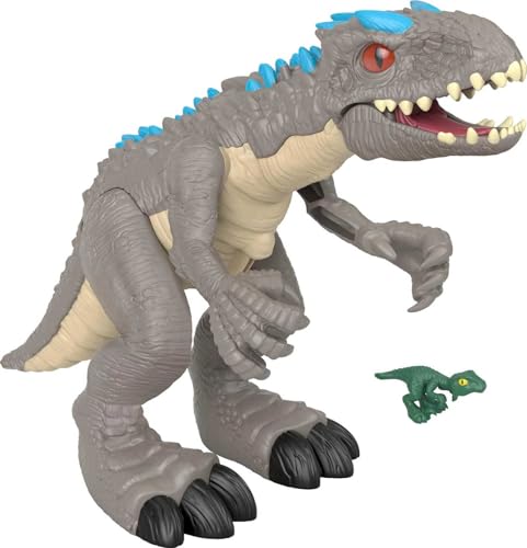 Fisher-Price Imaginext Price Jurassic World GMR16 - Imaginext Dinosaurier-Set mit Schleuderaction Indominus Rex, Dinosaurier Spielzeug ab 3 Jahren von Fisher-Price