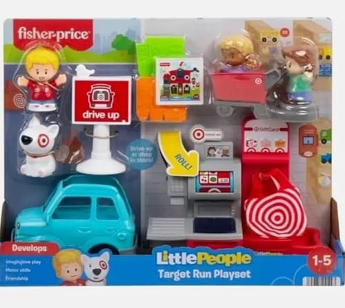 Little People Target Run Spielset, entwickelt fantasievolles Spielen, Motorik, Freundschaft, 1-5 Jahre von Fisher-Price