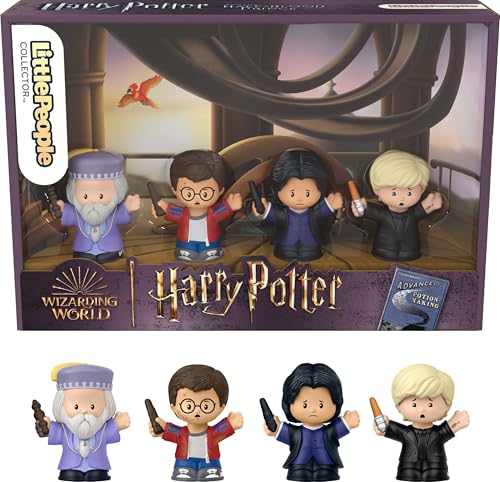 Little People Collector Sondereditionsset Harry Potter und der Halbblutprinz für Erwachsene und Fans, 4 Figuren in Einer Präsentationsbox, JDG33 von Fisher-Price