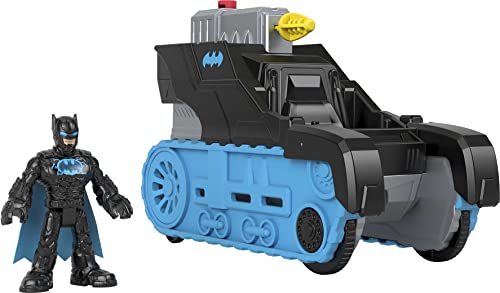 Mattel Fisher-Price Imaginext GVW26 - DC Super Friends Bat-Tech-Panzer, Fahrzeug zum Schieben mit Batman-Figur für Vorschulkinder, Spielzeug ab 3 bis 8 Jahren, Bunt von Fisher-Price