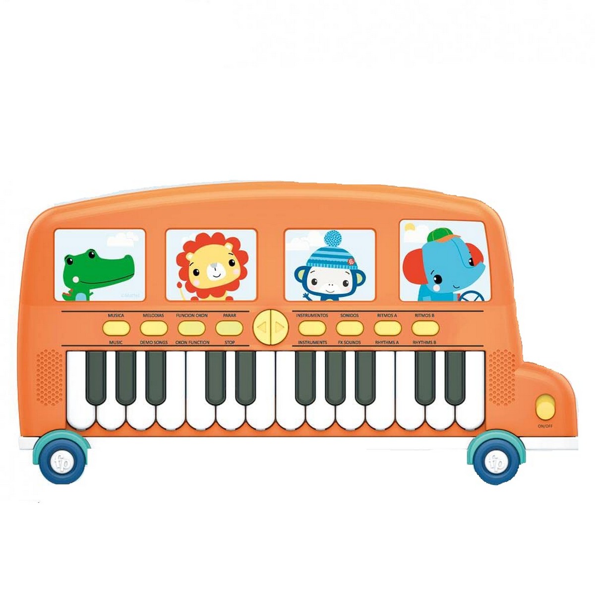 Spielzeug-Klavier Fisher Price Elektronisches Klavier Bus (3 Stück) von Fisher Price