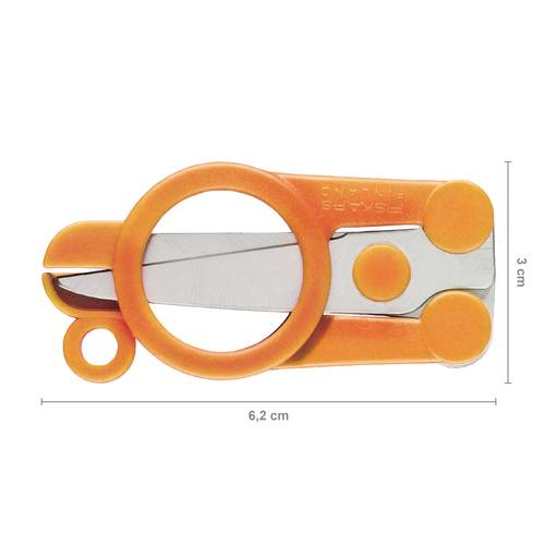 Fiskars 1005134 Haushaltsschere Linkshänder, Rechtshänder 110mm Orange von Fiskars