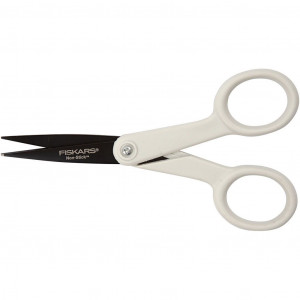 Fiskars Antihaft Micro-Tip Schere, L: 12cm, 1 Stk von Fiskars