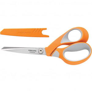 Fiskars RazorEdge Softgrip Stoffschere, L: 21cm, 1 Stk von Fiskars