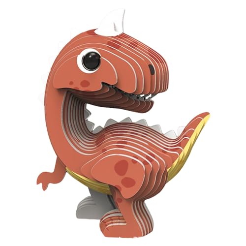 Fisssure 3D-Puzzles für Kinder,3D-Tierpuzzles | Lernspielzeug-Puzzles für Kinder | 3D-Lernpuzzles Dinosaurier-Tiermodell, Kunst und Handwerk für und Mädchen von Fisssure