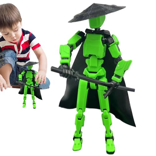 Fisssure 3D-gedruckte Actionfigur, mobiler Roboter in 3D – Actionfiguren, bewegliches Spielzeug mit Gelenken, sensorisches Spielzeug für Büro, einzigartige Sammlerstücke, kognitive Übungen und von Fisssure