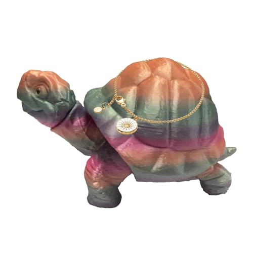 Fisssure 3D-gedrucktes Schildkrötenspielzeug, Gelenkschildkröte, 3D-Druck, Fidget Spielzeug, bewegliche Schildkröte, mehrere Gelenke, Sammlerfigur, bewegliches Tiermodell, kreatives Ornament für den von Fisssure