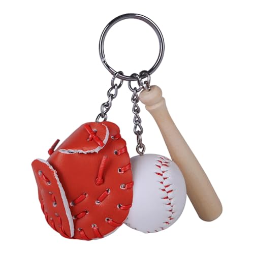 Fisssure Baseball-Schlüsselanhänger, Partygeschenk, Baseballschläger, Dekoration für Taschen, Baseball-Schlüsselanhänger, Taschenanhänger, Baseball-Schlüsselanhänger, für die Gefälligkeiten von von Fisssure