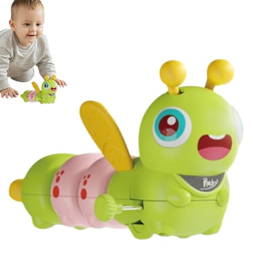 Fisssure Caterpillar Laufspielzeug, Aufziehbarer Caterpillar Crawler | Aufziehbares Raupenspielzeug | Aufziehspielzeug für Kinder zum Aufziehen mit Raupenbevorzugungen, niedliches, lehrreiches, von Fisssure