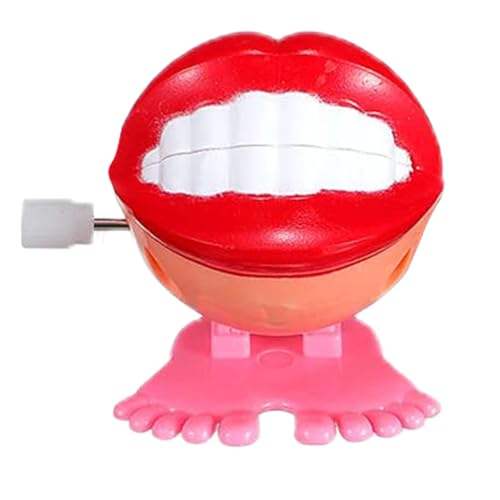 Fisssure Crack Walking Teeth Toy – Rasselndes Zahnspielzeug, Zahnkauspielzeug für Kinder | Sprechendes Laufspielzeug, Fuß-Schmuckstück, Zahn-Requisiten, Gag-Witz-Spielzeug von Fisssure