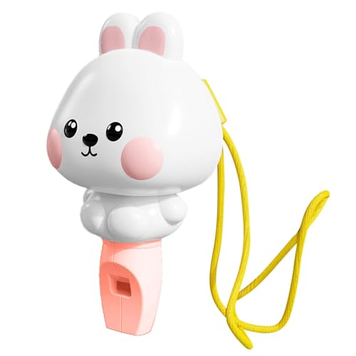 Fisssure Spielzeugpfeife für Kinder | Bunny Sound Spielzeug mit Lanyard - Kreative Pfeife, lustiges Geräuschmacher-Spielzeug, Musikinstrument für Zuhause, Reisen von Fisssure