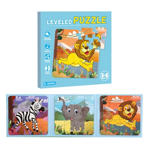 Magnetisches Puzzle – Reisepuzzle, magnetische Puzzles 3 in 1, Lernspielzeug für Autoaktivitäten, Puzzlespielzeug | fortgeschrittene magnetische Puzzles für Kinder im Buchstil, Porta-Spiel von Fisssure