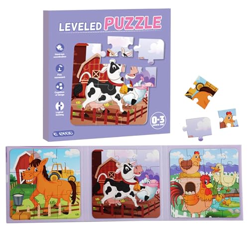 Magnetpuzzle – Reisepuzzle, 3in1-Magnetpuzzle, Lernspielzeug für Autoaktivitäten, Puzzlespielzeug | Fortgeschrittene magnetische Puzzles für Kinder im Buchstil, tragbares Spiel für den Roadtrip von Fisssure