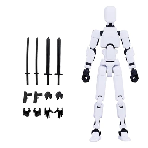 T13 Action Figure, Titan 13 Actionfiguren, 3D Printed Multi-Jointed Movable 13 Articulated Robot Dummy Action Figures von Fitbitop