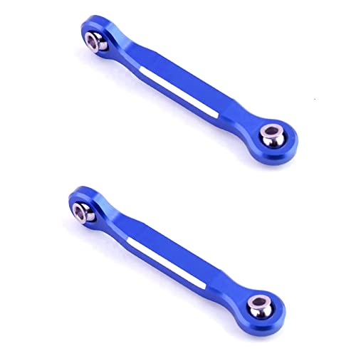 Fivetwofive 2X Lenkung Servo Gestänge Aus Aluminium Legierung, Spur Stange für 1/5 Xmaxx 6S 8S RC Upgrade ZubehöR Teile, Blau von Fivetwofive