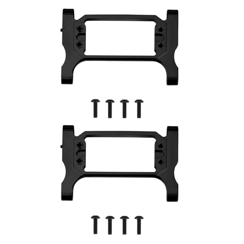 Fivetwofive 2X Metall Vorderes Chassis Befestigen Querträger Strahl für 1/10 RC Auto -4 TRX4 4 Upgrade,Schwarz von Fivetwofive