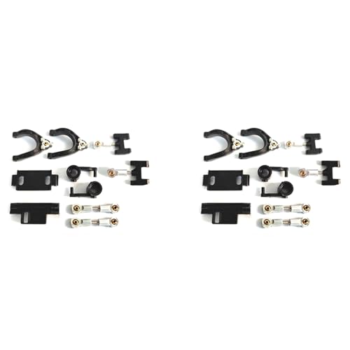 Fivetwofive 2X Metalllenkbecher Oberer Unterer Schwingensitz Lenkschieber Drehblock für D12 D42 1/10 RC Car Upgrades Teile,2 von Fivetwofive