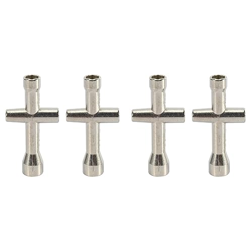 Fivetwofive 2X Spielzeug Zubehör 4/5 / 5,5 / 7mm Kreuz Schlüssel Hülse für Schrauben Schlüssel RC 80132 für Modell Auto Rad Werkzeug von Fivetwofive