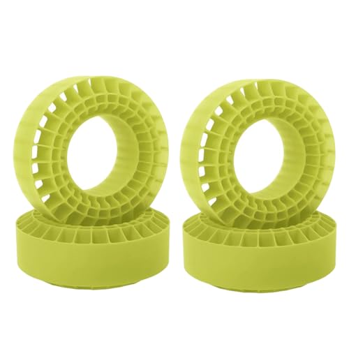 Fivetwofive 4 Stück Silikongummi-Einsatz, Schaumstoff-Reifen, Passend für 1,9-Radreifen, 108 mm Schaumstoff, Passend für 1/10 RC Crawler-Auto- – Grün von Fivetwofive