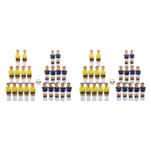 Fivetwofive 44 Stueck Tisch Jungs Spieler Teil Gelb + Koenigsblau mit Ball von Fivetwofive