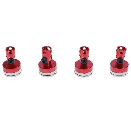 Fivetwofive Rote, Unsichtbare, Magnetische Auto-Shell-Säule Aus Metall, RC-Auto-Shell-Befestigungssäule für 1/10 Axial SCX10 TRX4 D90 Redcat von Fivetwofive