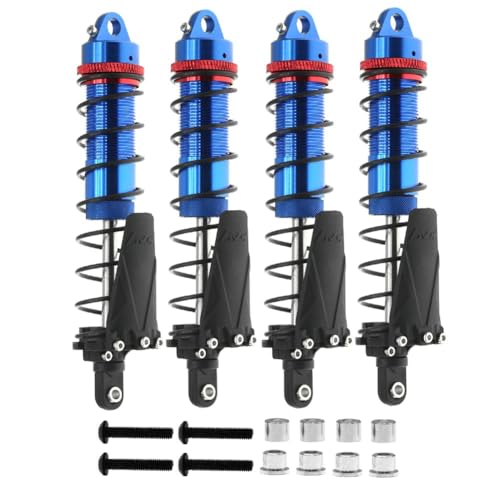 Fivetwofive Shock-Absorber-Upgrade-Teile Aus Metall 110mm für 1/10 RC Crawler Car Axial SCX10 AXI03007 RBX10 D90 TRX4, Blau von Fivetwofive