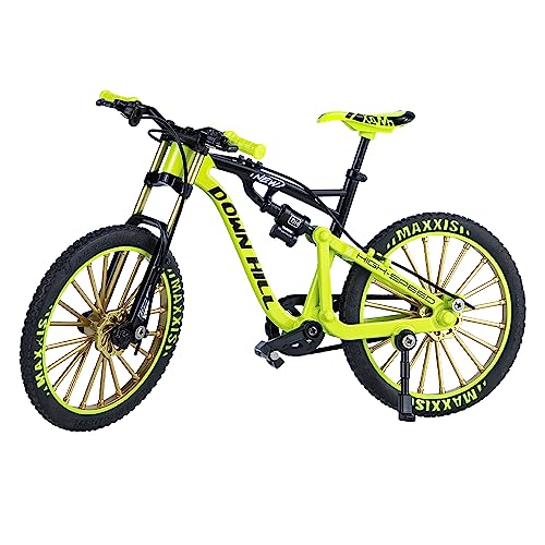 Fivtsme Finger Fahrrad, 1:10 Mountainbike Modell Spielzeug, Mini-Mountainbike-Spielzeug, Finger Mountainbike Modell Ornamente, für Unterricht, Zuhause, Büro, Verein (Grün) von Fivtsme