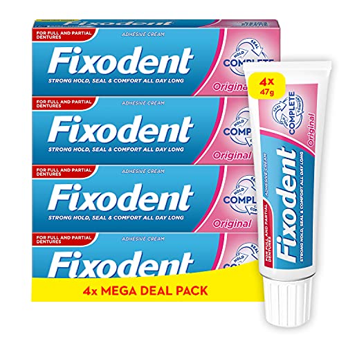 Fixodent Kompletter Zahnersatzkleber, 47 g, 4 Stück von Fixodent