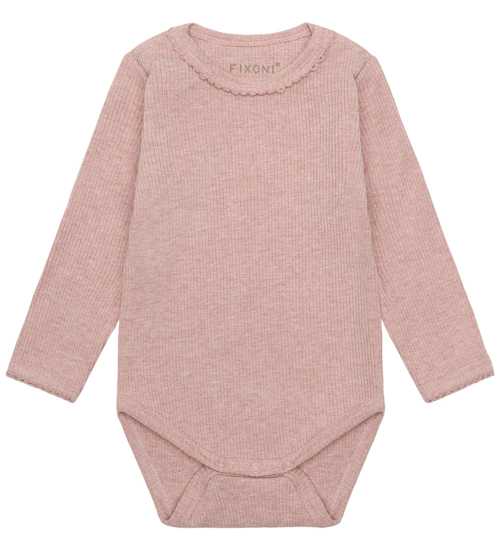 Fixoni Body l/ä - Rib - Pale Mauve Melange - Fixoni - 68 - Body L/Ä Fixoni Body l/ä - Rib - Pale Mauve Melange - Fixoni - 68 - Body L/Ä von Fixoni