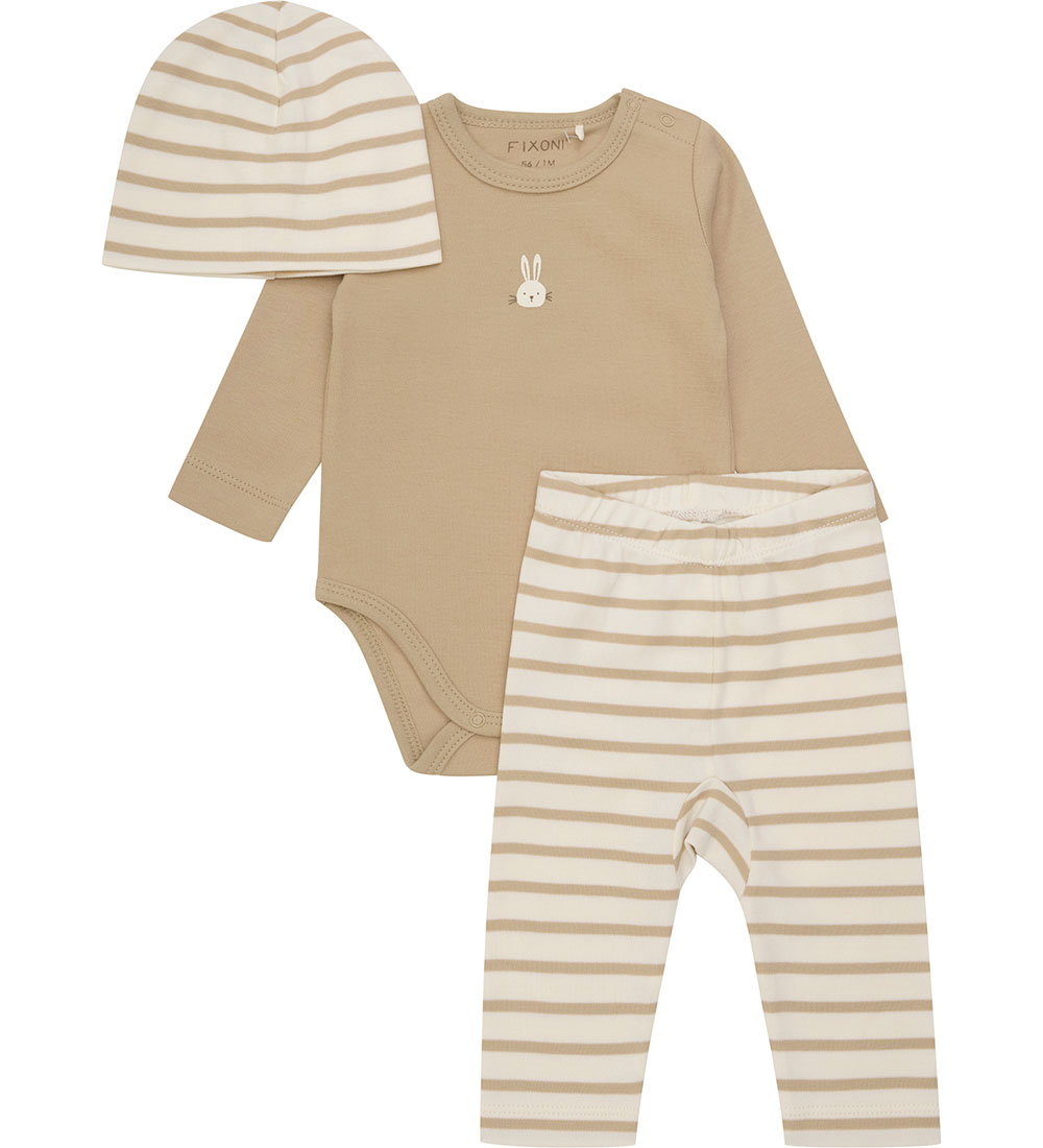 Fixoni Set - Leggings/Mütze/Body l/ä - Sesam - Fixoni - 50 - Body L/Ä Fixoni Set - Leggings/Mütze/Body l/ä - Sesam - Fixoni - 50 - Body L/Ä von Fixoni