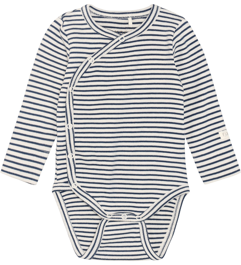 Fixoni Wickelbody l/ä - Rib - Vintage Indigo - Fixoni - 50 - Body L/Ä Fixoni Wickelbody l/ä - Rib - Vintage Indigo - Fixoni - 50 - Body L/Ä von Fixoni