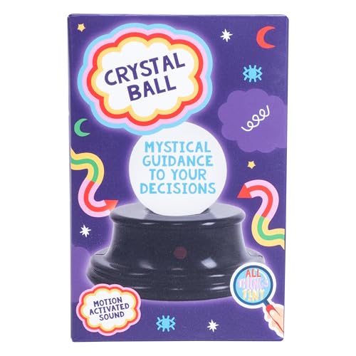 All Things Tiny Crystal Ball Neuheit Kristallkugel mit bewegungsaktivierten Klängen Bietet mystische Antworten auf Ihre brennenden Fragen! von Fizz Creations