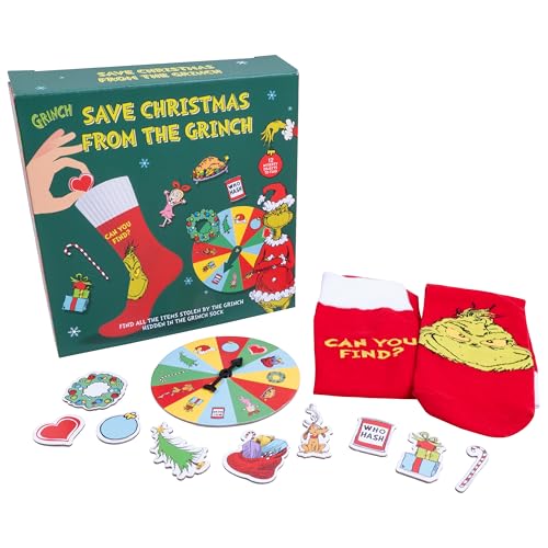 Fizz Creations Save Christmas From The Grinch - Sock Game Fun Family Festive Game Christmas Games The Grinch Christmas Game von Fizz Creations