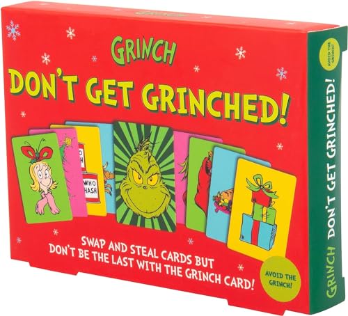 Fizz Creations The Grinch Christmas Card Game Don't Get Grinched! Passendes Paarspiel Enthält 73 farbige Grinch-Karten Offiziell lizenziertes Dr. Seuss Grinch Merchandise von Fizz Creations