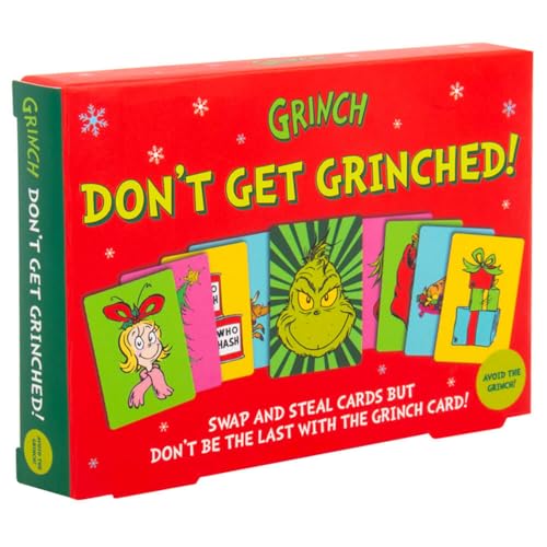 Fizz Creations The Grinch Christmas Card Game Don't Get Grinched! Passendes Paarspiel Enthält 73 farbige Grinch-Karten Offiziell lizenziertes Dr. Seuss Grinch Merchandise von Fizz Creations