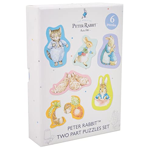 PETER RABBIT 2PART PUZZLE SET 6 PUZZLES von Fizz Creations