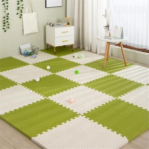 30 x 30 x 1 cm Baby-Spielmatte aus Schaumstoff, Kindermatte, Schlafzimmer-Schutzmatte, Bodenfliesen, Matte 013, 12 Stück mit 12 Kanten von Fjnbbiot