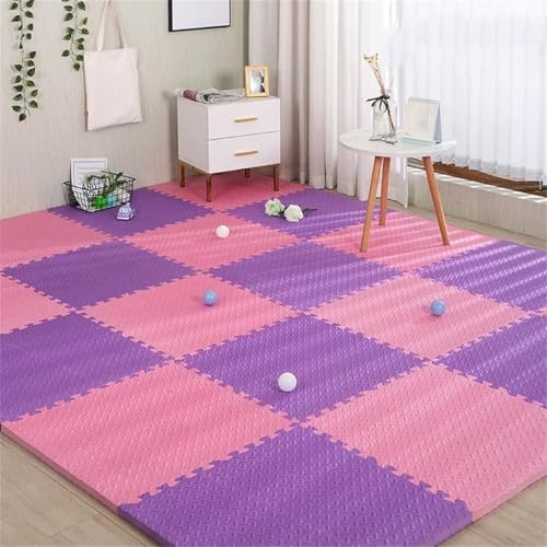 30 x 30 x 1 cm Baby-Spielmatte aus Schaumstoff, Kindermatte, Schlafzimmer-Schutzmatte, Bodenfliesen, Matte 016, 16 Stück mit 16 Kanten von Fjnbbiot