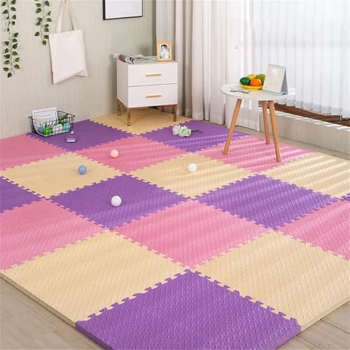 30 x 30 x 1 cm Baby-Spielmatte aus Schaumstoff, Kindermatte, Schlafzimmer-Schutzmatte, Bodenfliesen, Matte 020, 12 Stück mit 12 Kanten von Fjnbbiot