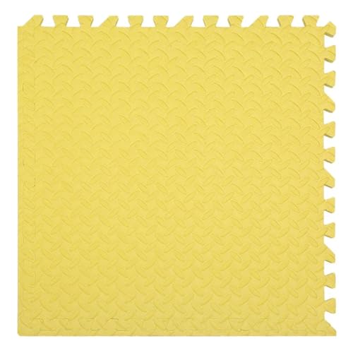 8–16 Stück Baby-Puzzle-Boden, Kinderteppich, Schaumstoffdecke, Lernspielzeug, Spielmatte für Kinder, 30 x 1 cm, Gelb, 8 Stück von Fjnbbiot